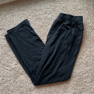 Lululemon Discipline Pants 32" Large Black Drawstring Zip Pockets Reflective